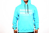 Baseball Serious Hoodie Scuba Blue