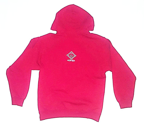 Baseball Serious Hoodie Red