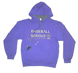 Baseball Serious Hoodie Purple